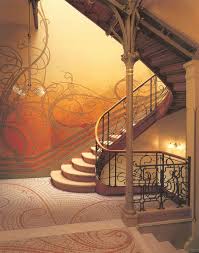 Art Nouveau Staircase In Hotel Tassel Art Nouveau Interior Art Nouveau Architecture Art Nouveau