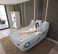 Modern Design Automatic PVC Inflatable Mattress Foldable Single or Double  with Built-In Pump for Outdoor Use for Parks