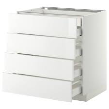 Metod Maximera Onderkast 4 Front 2 Lage 3 M Lades Wit Ringhult Wit 80x60 Cm Ikea Unterschrank Ikea Ausziehbare Schublade