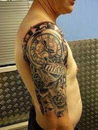 The time taken in getting a sleeve tattoo depends on a few things. Half Sleeve Tattoos For Men Clock Half Sleeve Tattoo Designs For Men Cvcaz Ta Half Sleeve Tattoos For Guys Tattoo Sleeve Designs Half Sleeve Tattoos Designs