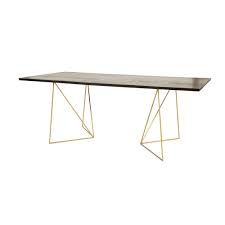 Mesa De Comedor Para 4 6 Personas De Acacia Negra Y Metal Dorado An 197 Maison Du Monde 6 Seater Dining Table Table Dining Table