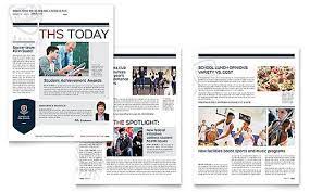 High School Newsletter Word Template Publisher Template School Newsletter Template Newsletter Templates Word School Newsletter