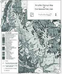 Another famous hike is the unique narrows trail, a very long hike through a river that lies between a steep gorge. Simplified Geologic Map Of Zion National Park From Biek Et Al 2003 Download Scientific Diagram