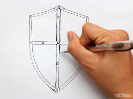How To Draw A Shield Draw Drawings Shield