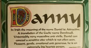 Irish Theme Personalized Name Daniel Meaning Plaque Wall Sign Made In Ireland Wall Signs Irish Theme Wall Plaques