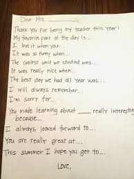 Mom Explores Michigan Teacher Thank You Note Prompts Teacher Thank You Notes Letter To Teacher Teacher Thank You