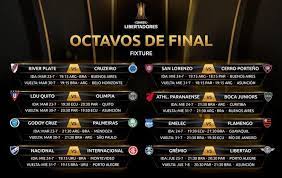 En una pintorezca tabla dividida en dos argentinos, un ecuatoriano y un paraguayo a un lado; Conmebol Define El Calendario De Los Octavos De La Copa Libertadores