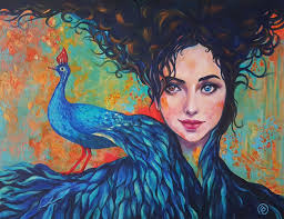 Lilith ,acrylic paint and art prints by Me