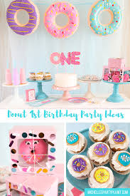 First Birthday Party Favor Ideas Homemade Donut Themed First Birthday Party Idea Donut Birthday Parties Birthday Donuts Donut Themed Birthday Party