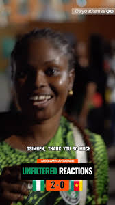 🗣️ Oju Oni Ti Eyin Na o ❗️Eshey Gaan o 🥺, Who’s cutting onions 🥺?, An  emotional Nigerian fan sends her heartfelt message to @ng_supereagles  @victorosimhen9 @wtroostekong , #AFCONwithAyoAdams ...