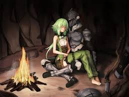 The goblin cave anime / 'goblin slayer'. Hd Wallpaper Girl Armor Helmet Cave Knight Two The Fire Goblin Slayer Wallpaper Flare