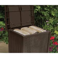 Add style and storage to your home or patio with the suncast 22 gal. Suncast 22 Gallon Outdoor Resin Wicker Deck Storage Box With Seat Java Brown Walmart Com In 2021 Outdoor Storage Bench Outdoor Storage Resin Deck Box