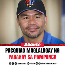 Kilala sa pamamahagi ng libreng pabahay sa Mindanao, nangako rin si dating  Senador Manny Pacquiao na magtatayo siya ng Pacman Village sa Pampanga.  Basahin buong detalye, i-click ang link sa comment section.