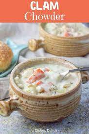 This Easy Clam Chowder Recipe Is Da Bomb It S New England Style Thick And Creamy And Is Loved By Ever Clam Chowder Recipe Easy Clam Chowder Easy Soup Recipes