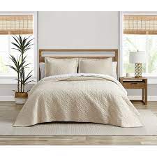 Sold and shipped by lambs & ivy. Tommy Bahama Solid Chevron Cotton Reversible Tan Quilt Set Overstock 10223156