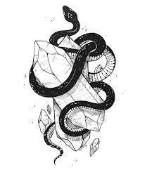 L Image Contient Peut Etre Dessin Snake Tattoo Design Cute Tattoos Snake Art