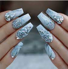 #uñasacrilicas#uñasescuturales#diseñodeuñas hola en este video les comparto un diseño de uñas acrílicas esculturales un diseño discreto y elegante. Hermoso Diseno Unas Acrilicas Marmoleadas Arte De Unas Negras Arte En Unas De Acrilico Disenos De Unas 3d