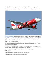 The company has created an online booking. Air Asia Flights International Operations Expand With Amritsar Flights From Kuala Lumpur By Rishad Ahmed Md Issuu