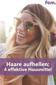 naturlich blondieren 4 hausmittel haare heller machen haare aufhellen haare blondieren