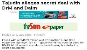 Tan sri tajudin ramli who once (controversially) owned 30% of mas. Tajudin Ramli Dedah Di Mahkamah Urusniaga Sulit Bersama Mahathir Dan Daim Untuk Selamatkan Bank Negara Malaysia Pak Din