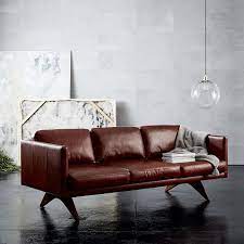 Overstock.com has been visited by 1m+ users in the past month Brooklyn Leather Sofa