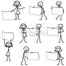 Strichmannchen Schilder Plakate Strichmannchen Skizze Notizen Plakat