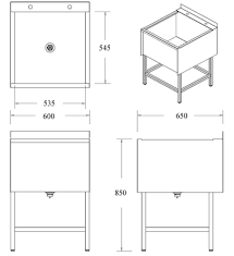 The 12 inch bowl depth can fit large buckets, and gives you ample space to wash your laundry or your boots. Stainless Steel Utility Sink 600mm X 650mm