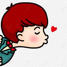 Chico Lindo De Dibujos Animados Beso Expresion Png Imagenes Gratis Lovepik