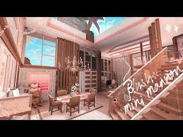 Modern living room bloxburg best interior design for. Bloxburg Blush Mini Mansion Speedbuild X Kukocrunchy