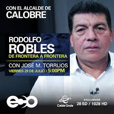ECO TV على X: "HOY a las 5:00 PM en #DeFronteraAFrontera con  @TorrijosLegazpi entrevista a Rodolfo Robles, alcalde de Calobre  https://t.co/enthid2Xpk"
