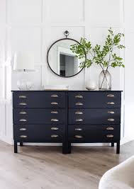 Solid acacia, acacia veneer and engineered wood, with unique variations in wood grain and knots. Black And Gold Dressers Designed Simple