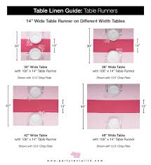 What size tablecloth for 48 round table. Let S Talk Linens The Ultimate Guide To Table Linen Sizes Party Rental Ltd Pink Hippo Blog