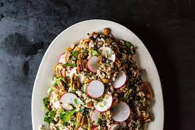 Radish And Pecan Grain Salad Recipe With Images Grain Salad Recipes Grain Salad Recipes