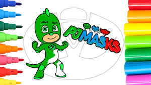 A los niños les encanta colorear, además que es una tarea que les viene muy bien intelectualmente, disfrutan componiendo sus dibujos. Pj Masks Como Pintar Y Colorear A Gekko De Heroes En Pijamas Aprender A Colorear Youtube