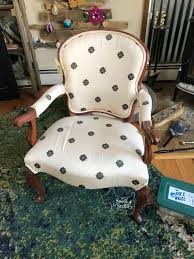 This is the chair in its original state. How To Reupholster A Chair Saved By Scottie