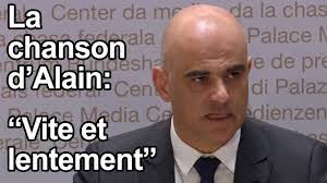 Schweiz lockert maßnahmen trotz steigender zahlen: La Chanson D Alain Berset Aussi Vite Et Aussi Lentement Conf De Presse Du 16 04 2020 Youtube