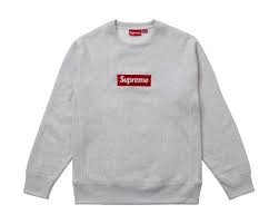Buy and sell authentic supreme streetwear on stockx including the supreme box logo crewneck (fw15) black from fw15. Supreme Box Logo Crewneck Ash Grey