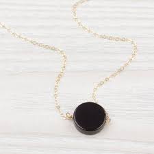 Onyx Necklace Black Onyx Pendant Black Gemstone Necklace Etsy In 2021 Black Gemstone Necklace Gemstone Bar Necklace Onyx Necklace