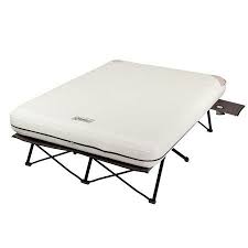 Coleman 22 Queen Air Mattress Folding Cot With Side Table And 4d Battery Pump Walmart Com Camping Cot Air Bed Air Mattress