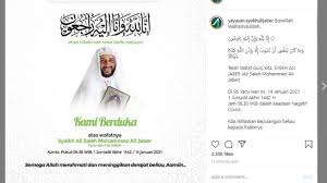 Melalui unggahan di akun instagram yayasan syekh ali jaber, habib. F0tdjzm2zprcqm