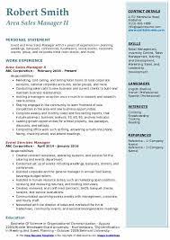Area sales manager is accountable for managing the sales force and its operations within a particular geographical area. Area Sales Manager Resume Samples Qwikresume
