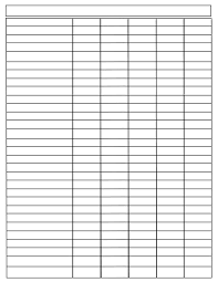 Blank Charts Template World Of Printable And Chart Budget