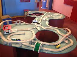 Wooden Train Set At Normal Children S Museum It S Great To Ride From Joliet Or Chicago On Amtrak Then Walk Next Wooden Train Set Toy Train Wooden Train Table