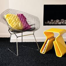 Bring Sunshine Into Your Home With Yellow Furniture And Contrast It With Sleek Black Carpet Lounge Interior Design Yellow Furniture Black Carpet Furniture