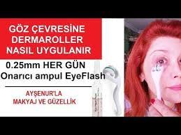Evde Goz Cevresine Dermaroller Uygulamasi Onarici Ampul Secimi Youtube Makyaj Ampul Youtube