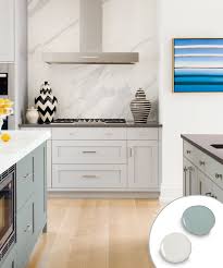 The pastel paint color brightens the space and reflects its shiny white subway tile backsplash. 12 Kitchen Cabinet Color Ideas Two Tone Combinations This Old House