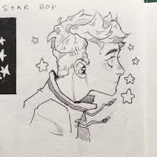 Cartoon Star Boy Hair Art Sketches Drawings Art Drawings
