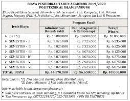 Sebagai kota besar, bandung unggul tak hanya dari segi pariwisatanya saja, namun juga pendidikan. Rincian Biaya Pendidikan Politeknikaisilam Ac Id
