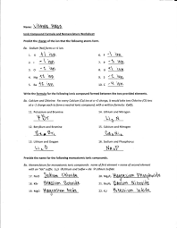 What is an ion ? Ionic Compound Formula And Nomenclature Worksheet Chemistry Blog
