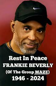 Frankie Beverly accepts the Lifetime Achievement award. “You have made my  life a wonderful thing — you have made me be able to stand up to anything.  As long as I'm alive